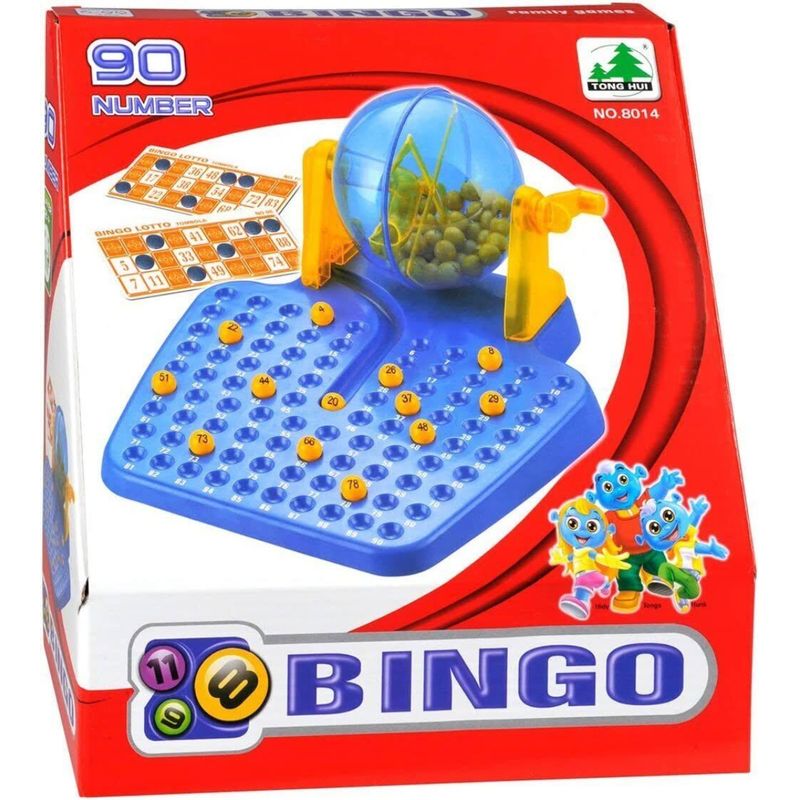 OEM - Juego De Mesa Bingo Familiar 24 Cartas con Bolichero