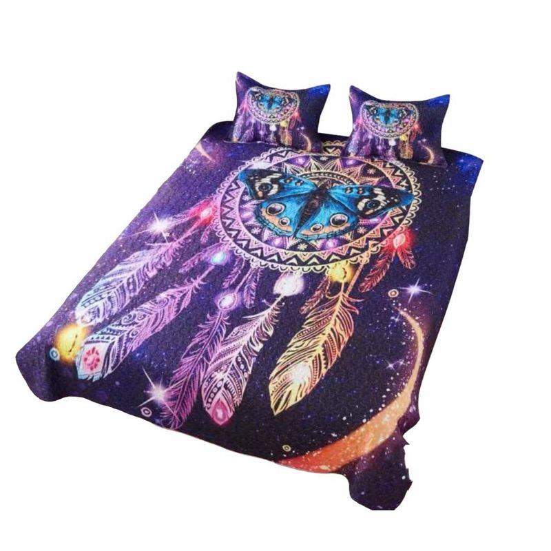 TODOHOGAR SANTIAGO DE CHILE - Cubrecama diseño estampado 33 2P Mandala