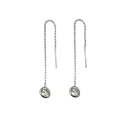 COGGIOLA - Aros Pía Cadena Circón Plata Fina 925