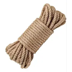ESHOPANGIE - Cuerda Cañamo Yute 10 Mts 8 Mm Soga Decoración Artesanías