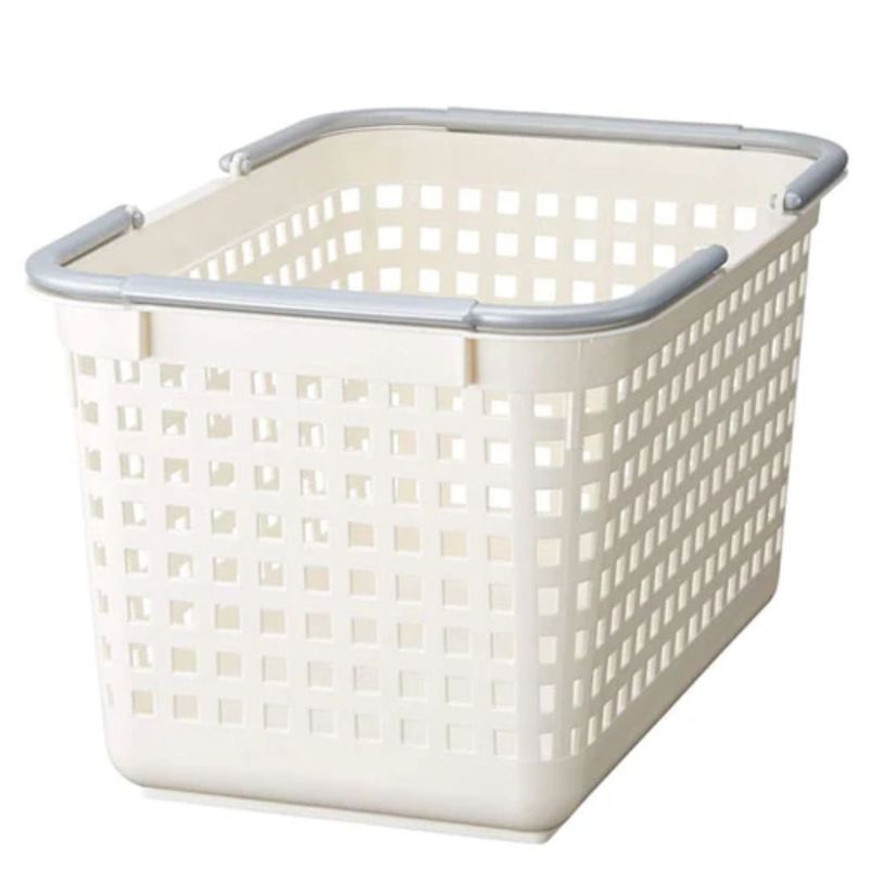 LIKE-IT - Canasto para Lavandería Mediano con Asas Blanco SCB-4 Like it®