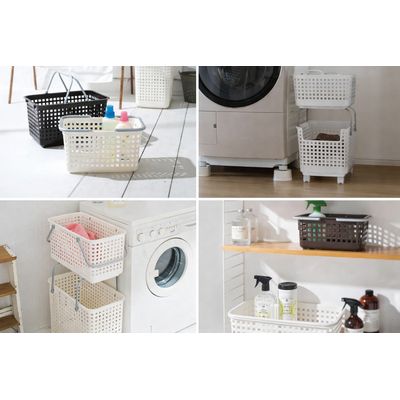 Imagen 2 del producto Canasto de Lavandería 25 Lts. - Organizador Multiuso con Asa Integrada. Fabricado en Japón.