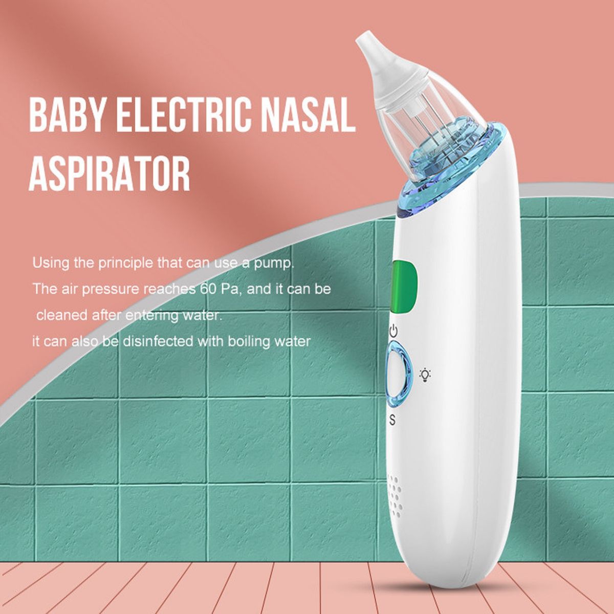 FIRST CARE - ASPIRADOR NASAL ELÉCTRICO PARA BEBÉ