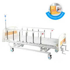 FIRST CARE - CAMA CLÍNICA MANUAL 3 POSICIONES PRO - NARANJO