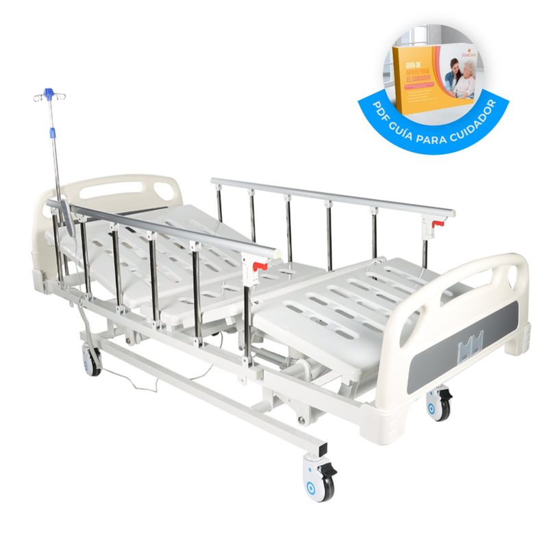 FIRST CARE - CAMA CLÍNICA ELÉCTRICA 4 POSICIONES PRO - GRIS
