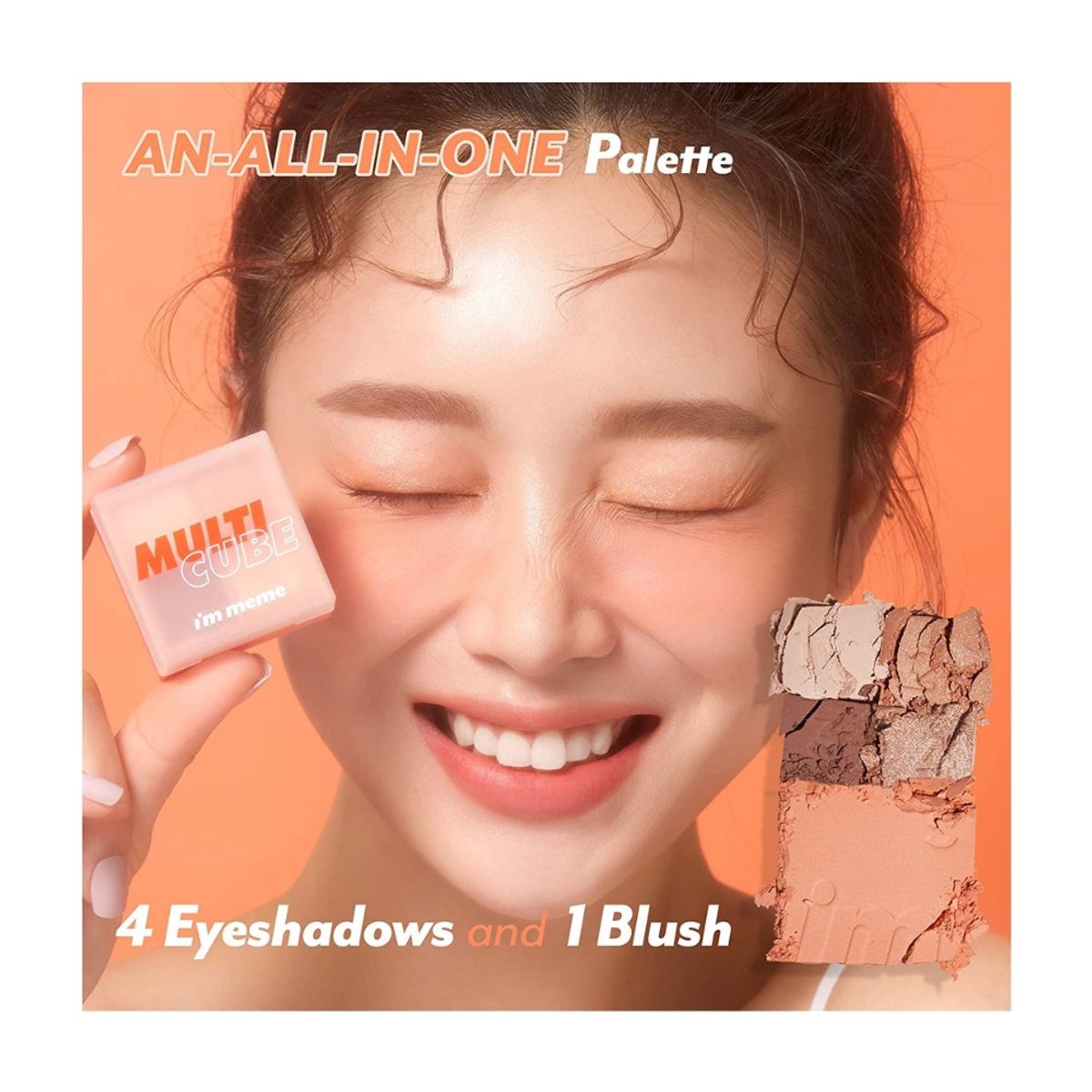 I'M MEME - PALETA de Sombras MULTI CUBE 2 HELLO PEACH Cosmética Coreana