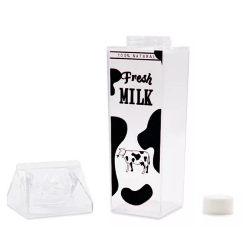 WAKESHOME - Envase 1lt Para Leche Ó Jugo Vaso Botella Con Tapa Termo