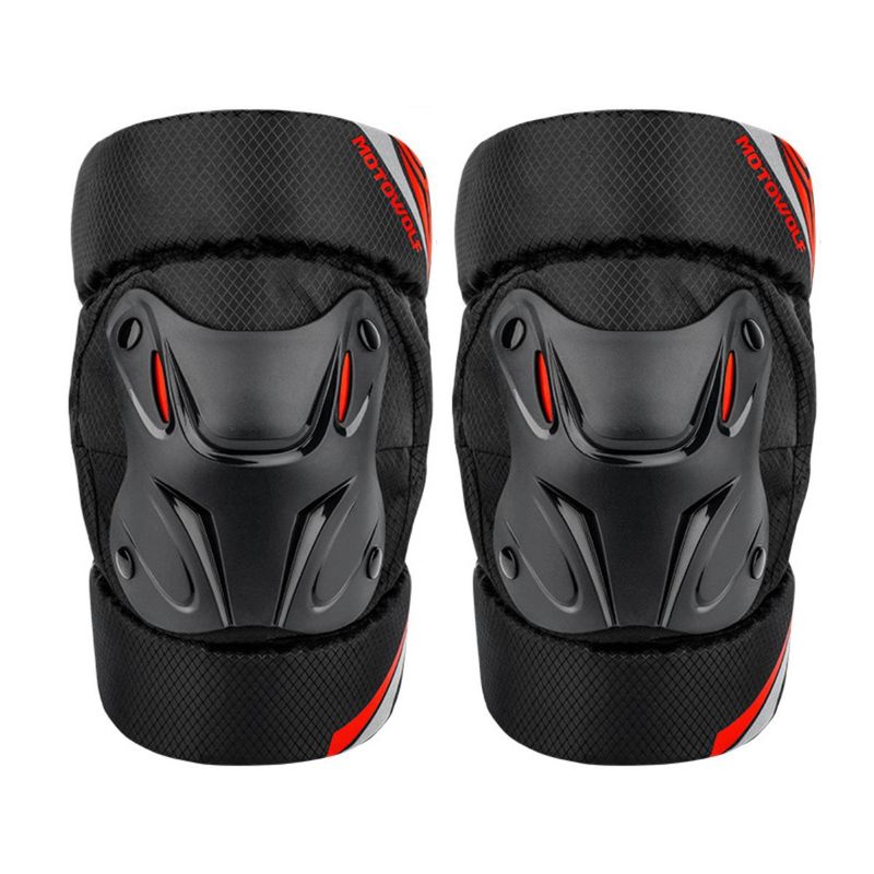 MOTOWOLF - Rodilleras Cortas Deportivas Ajustables  MOTOWLOF 1010LJT-R