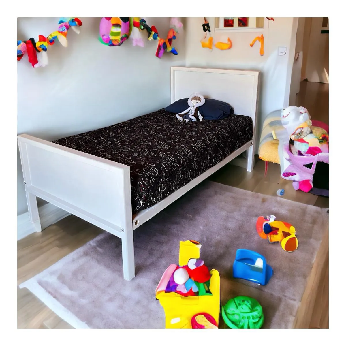 GENERICO - Cama Madera 1,5 plaza