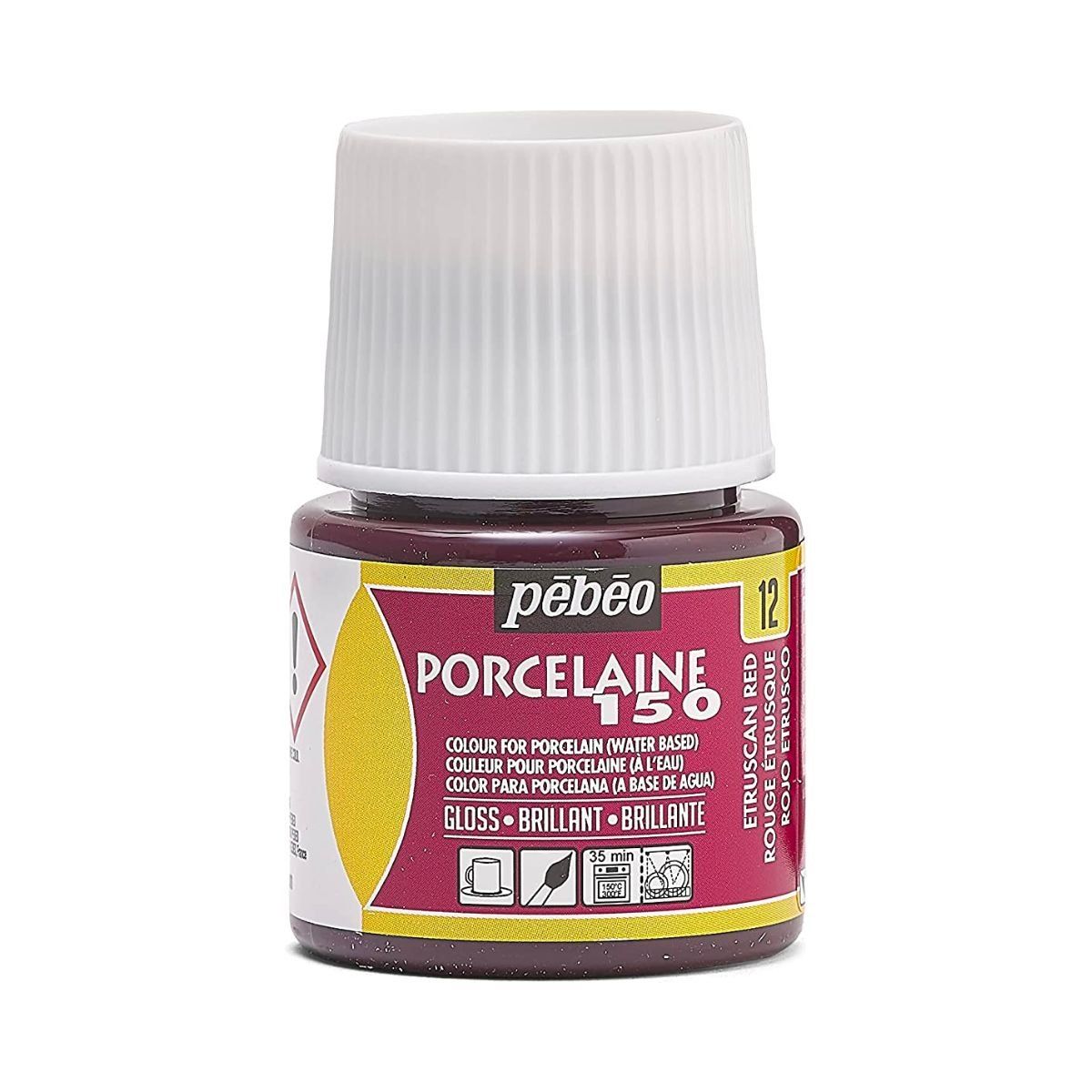 PEBEO - 12 Rojo Etrusco Pebeo Porcelaine 150 de 45 ml PEBEO