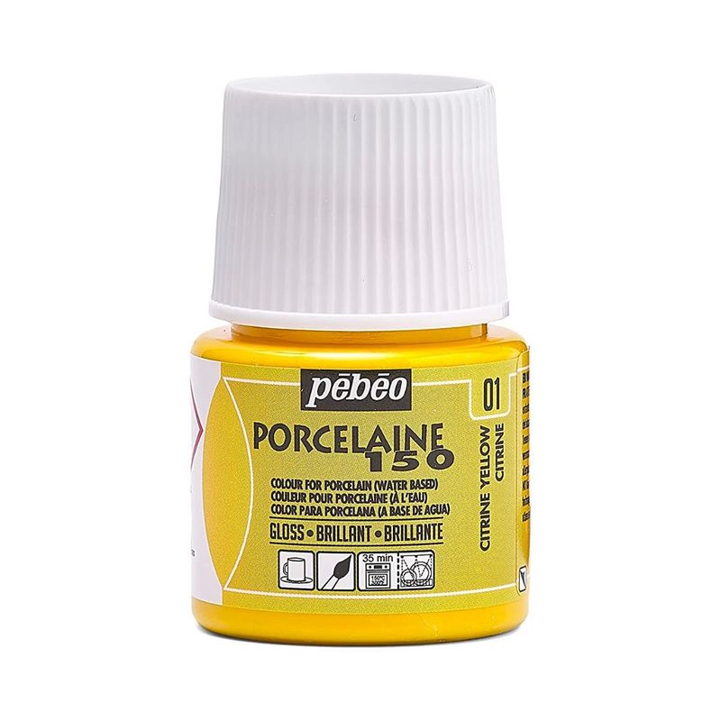 PEBEO - 01 Amarillo Citrine Pebeo Porcelaine 150 de 45 ml PEBEO
