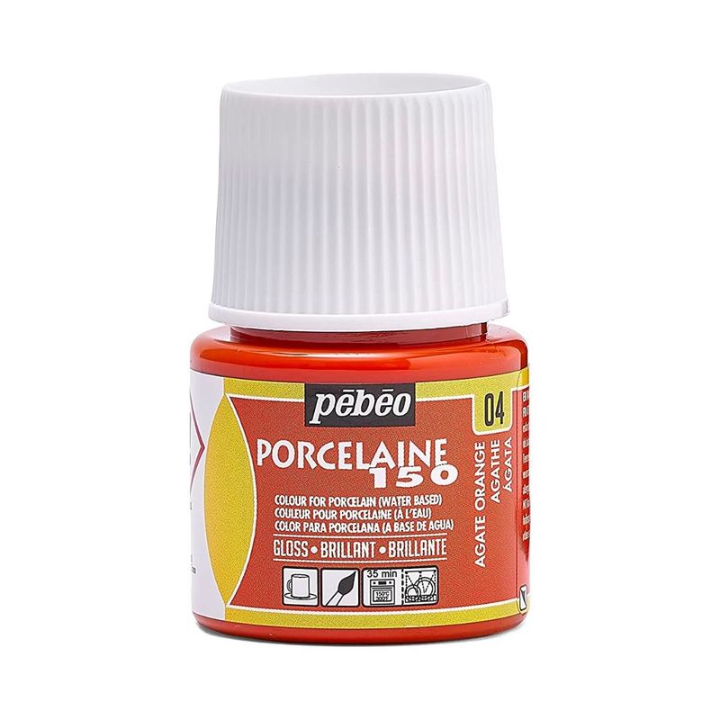 PEBEO - 04 Naranjo Agathe Pebeo Porcelaine 150 de 45 ml PEBEO