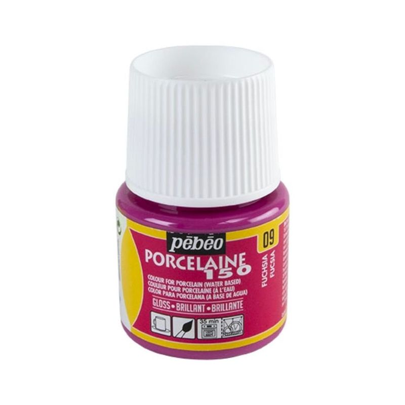 PEBEO - 09 Fucsia Pebeo Porcelaine 150 de 45 ml PEBEO