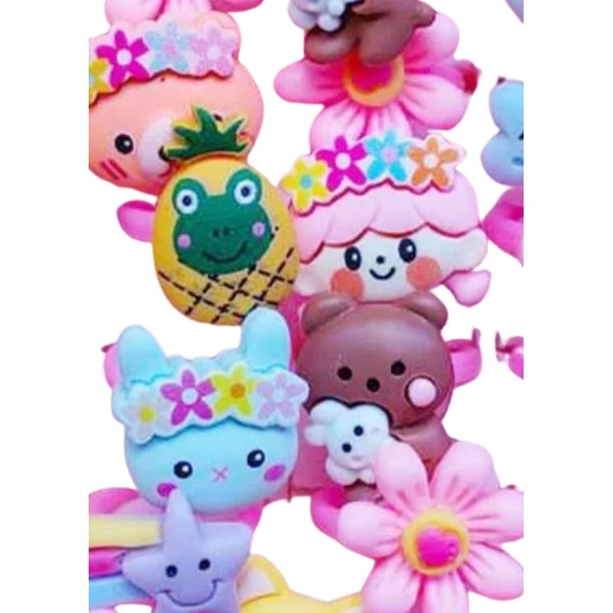 GENERICO - Pack 20 anillos surtidos para niña