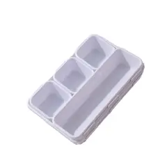 GENERICO - Set Organizadores Cajones Cocina Escritorio Maquillaje Blanca