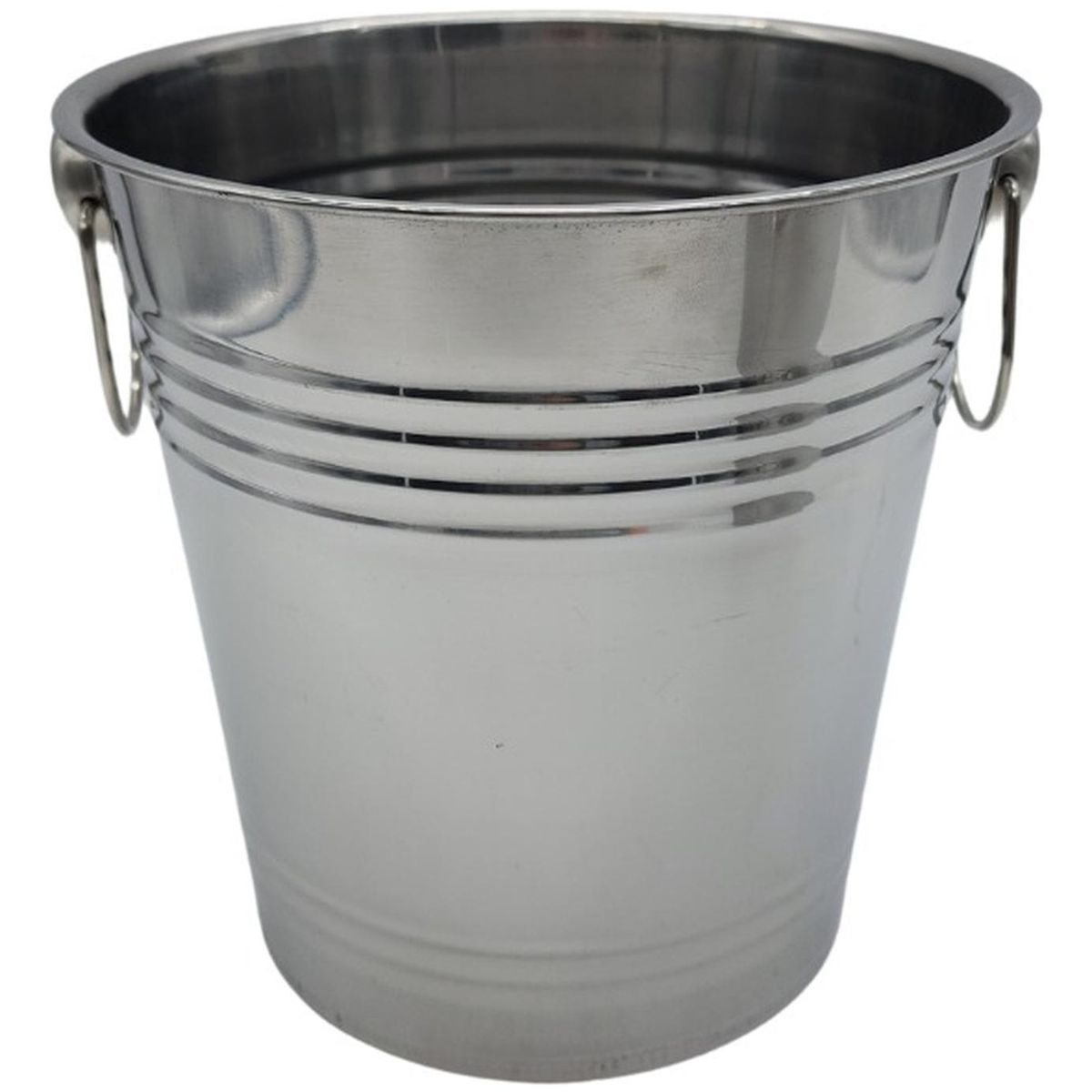 GENERICO - Pack 2 Hieleras Metalicas Vintage Con Asas Hielo Tragos.