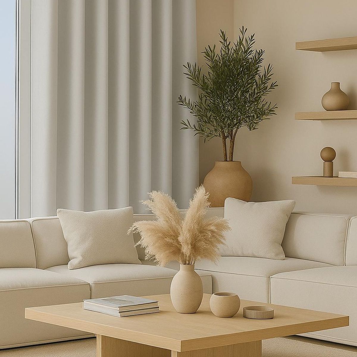 CLEMS CORTINAS - Pack 2 Cortina Tradicional 100% Blackout Blanco