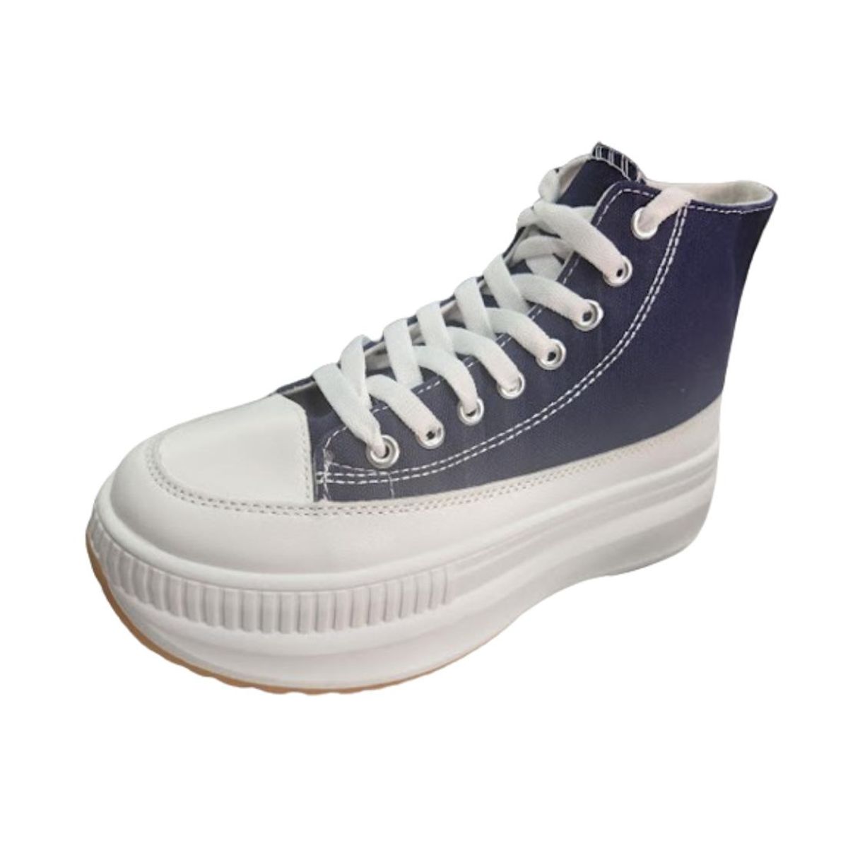 VINNYS OUTLET - Zapatilla Con Plataforma Mujer Azul