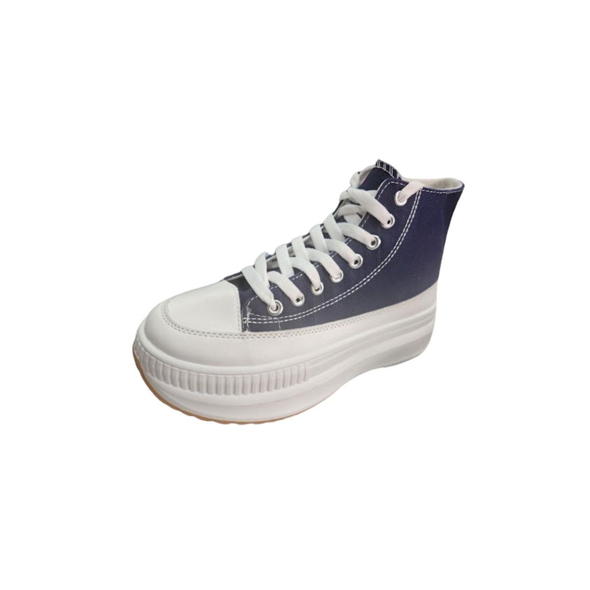 VINNYS OUTLET - Zapatilla Con Plataforma Mujer Azul