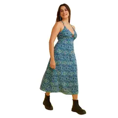 ACUARELA - Vestido Cut Out Con Argolla