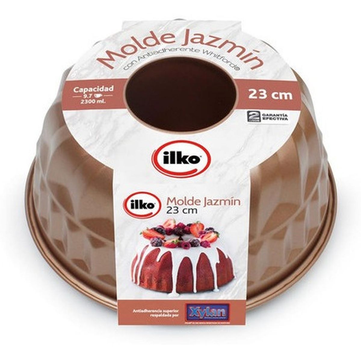 ILKO - Molde Jazmin 23 Cm Antiadherente Cobre Ilko