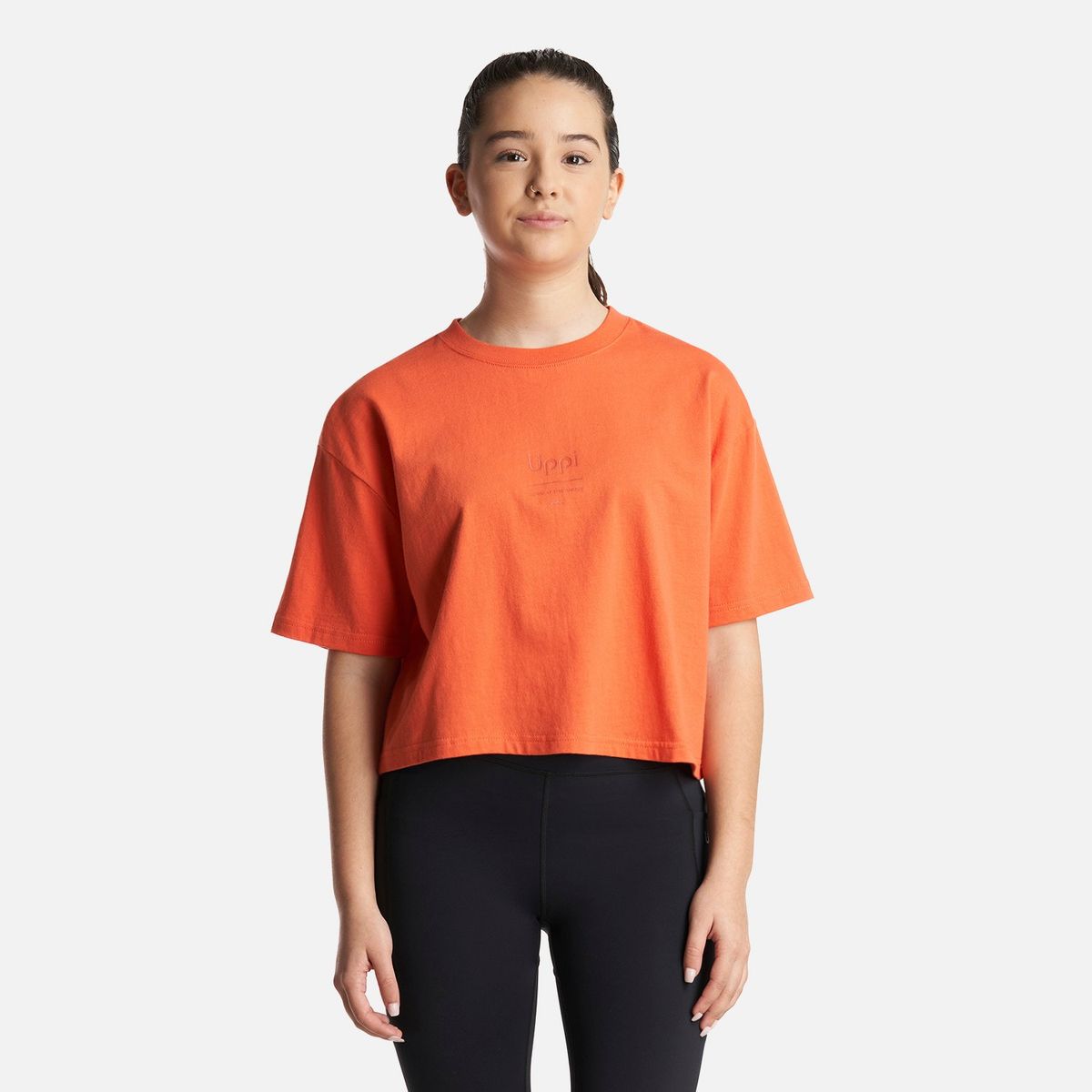 LIPPI - Polera Teen Girl Skyline Crop T-Shirt Salmon Lippi
