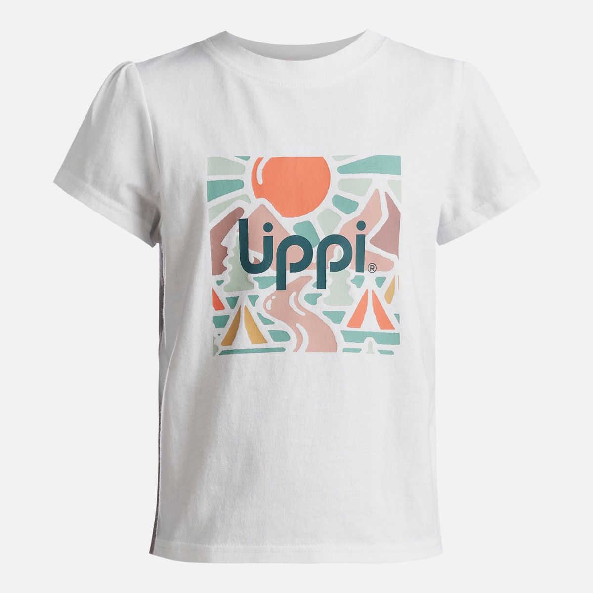 LIPPI - Polera Niña Logo Lippi T-Shirt Blanco Lippi