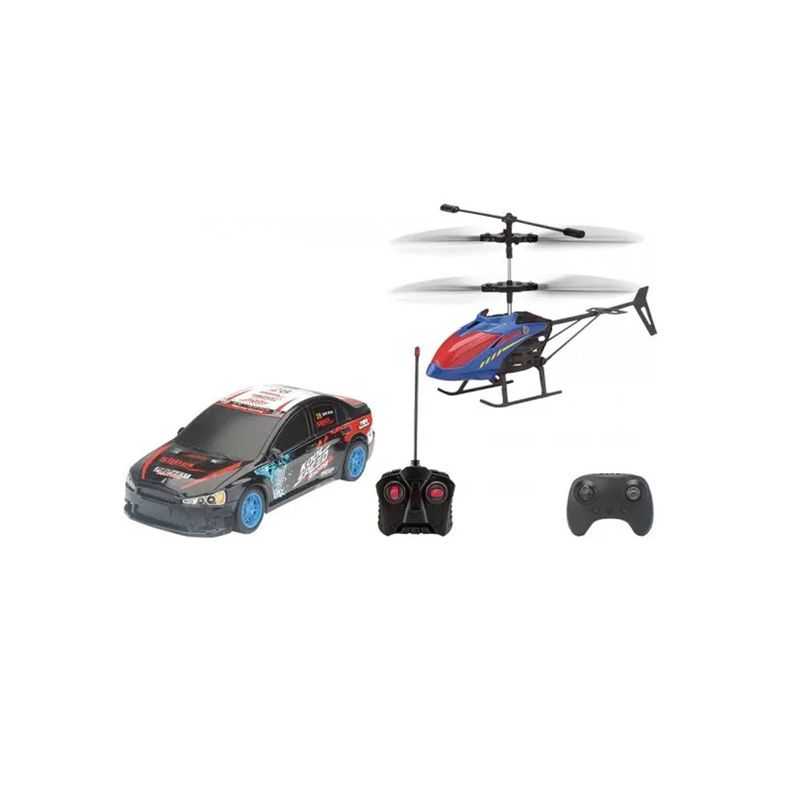 DBLUE - Kit Juego de Carreras Rally Auto y Helicóptero