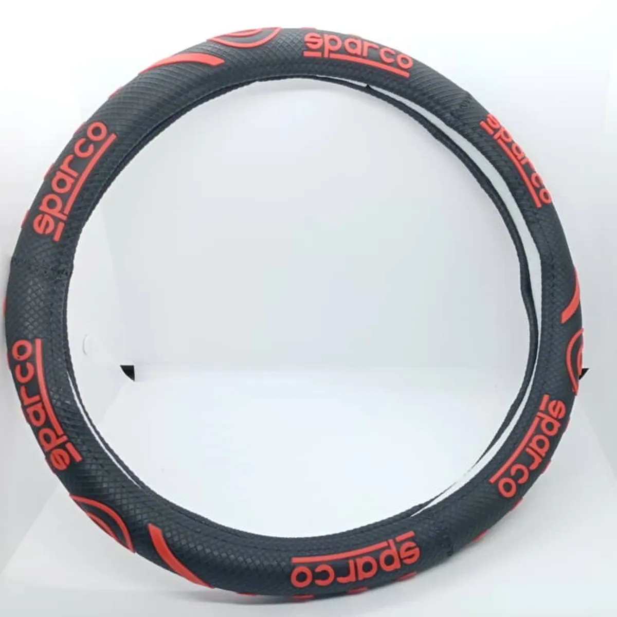 GENERICO - Forro cubre volantes de autos de goma letra sparco pequeña