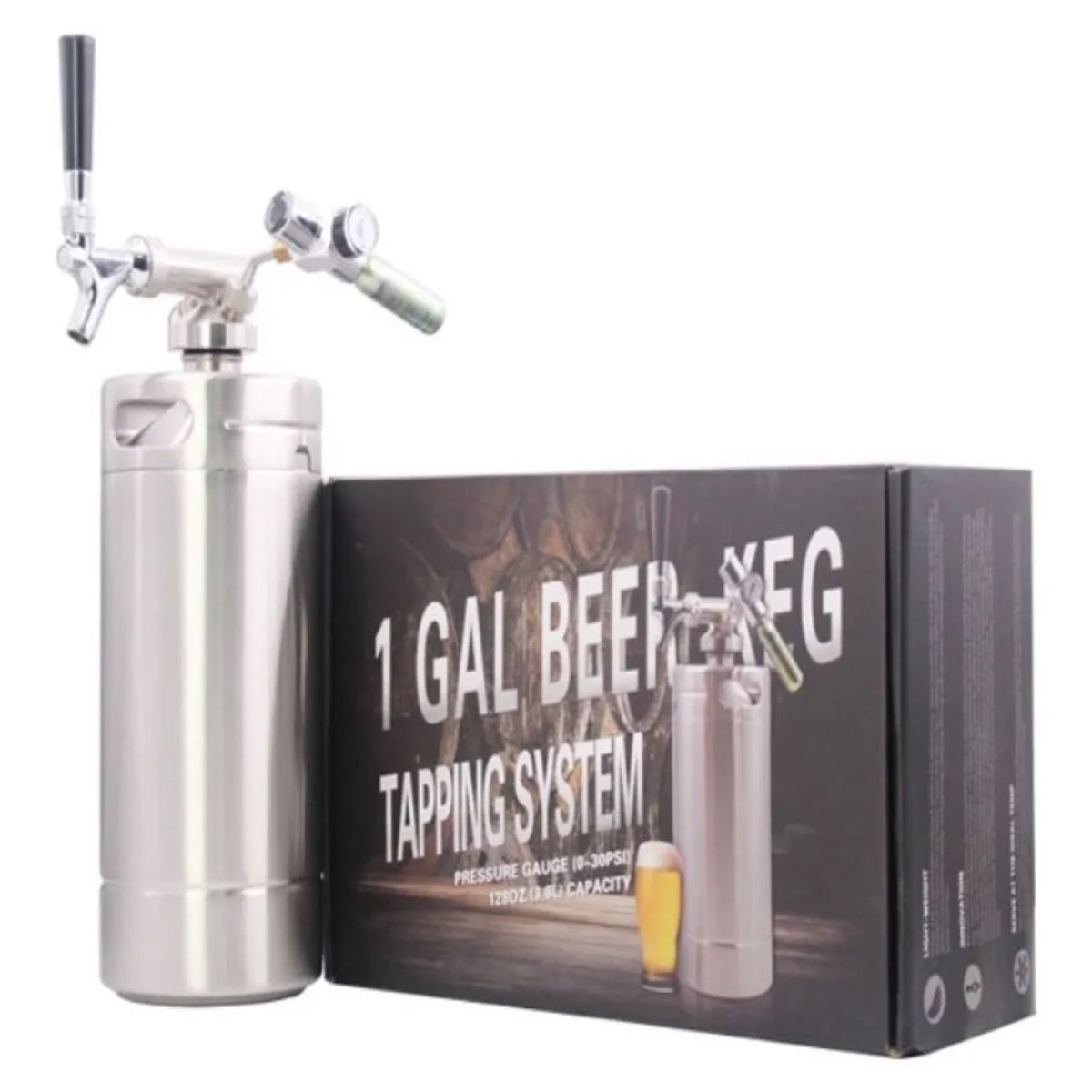 GENERICO - Kit Regalo Dispensador De Cerveza 4Lt