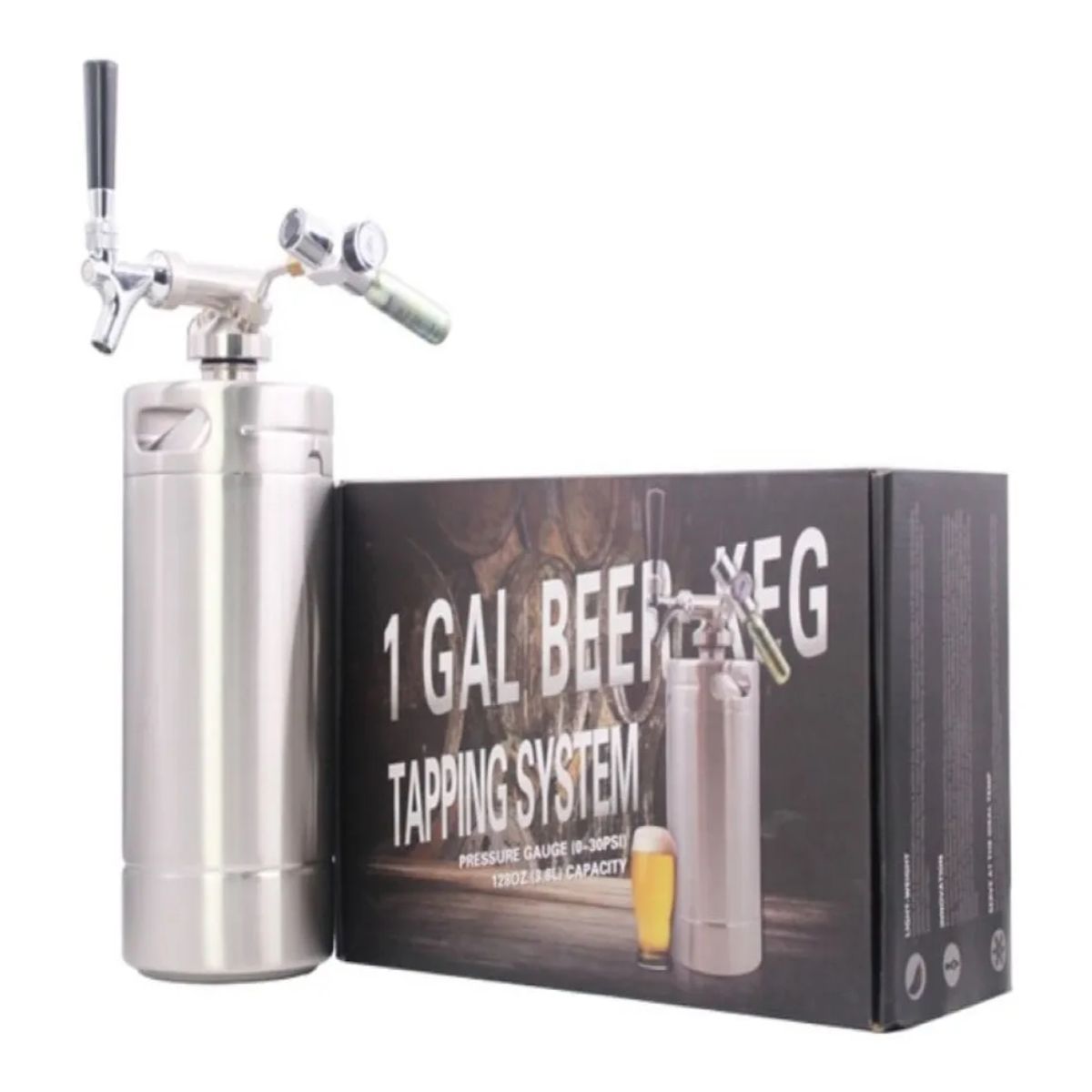 GENERICO - Kit Regalo Dispensador De Cerveza 4Lt