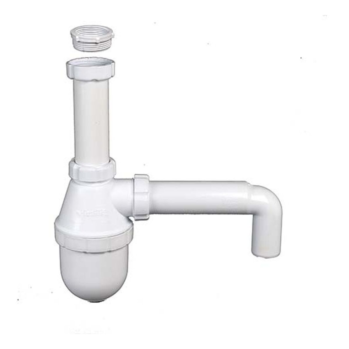 GENERICO - SIFON LAVAPLATO PLASTICO CURVO VINILIT