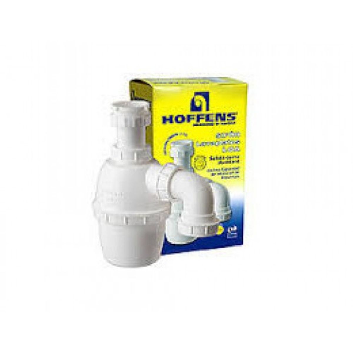 HOFFENS - SIFON LAVAPLATO PLASTICO CURVO HOFFENS