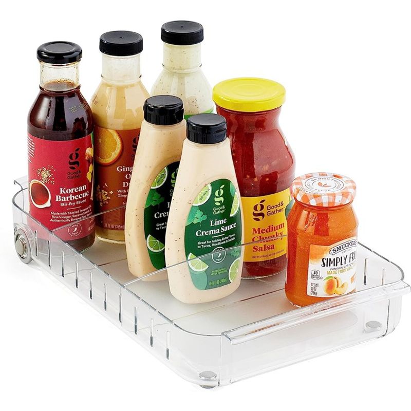 WAKESHOME - Contenedor con Ruedas Organizador de Refrigerador