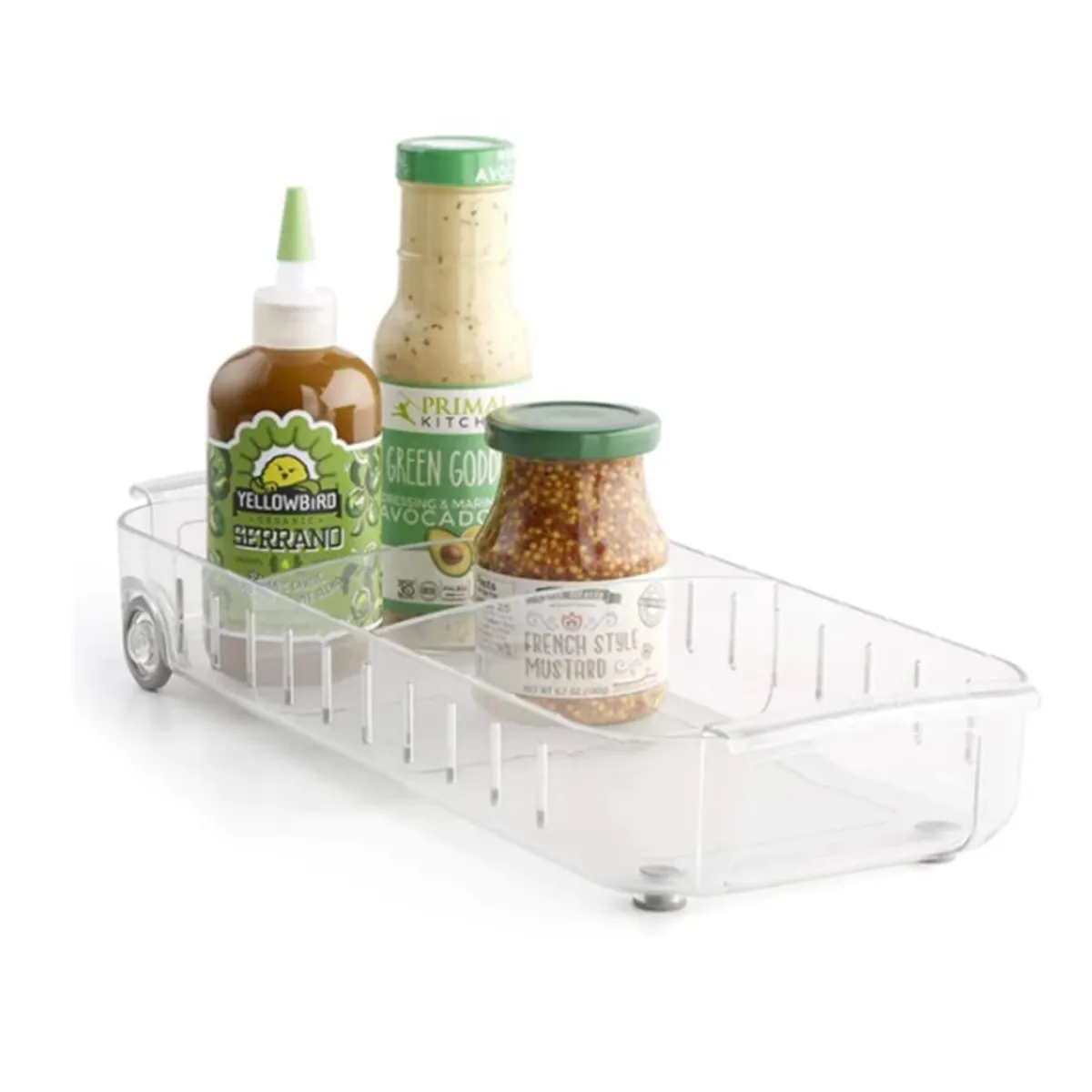 WAKESHOME - Contenedor con Ruedas Organizador de Refrigerador