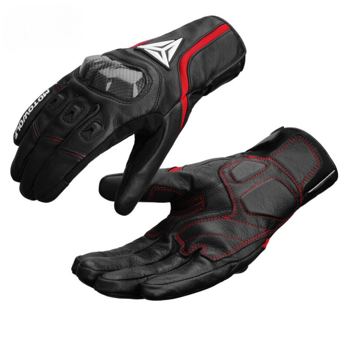 MOTOWOLF - Guantes Para MotoTácticos y Táctiles en Cuero Motowolf 0305B