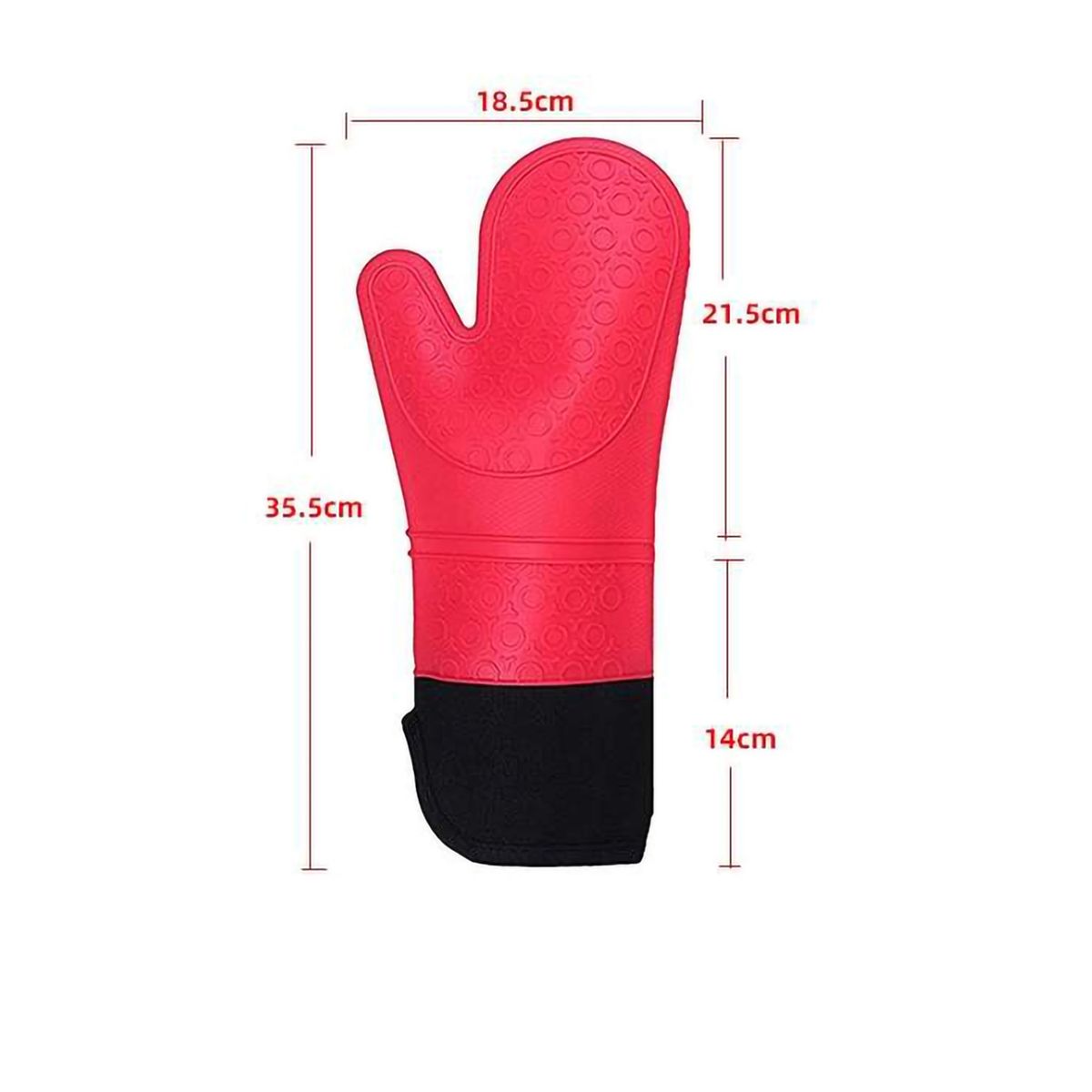 GENERICO - Guante Cocina Silicona Horno Ollas Antideslizante