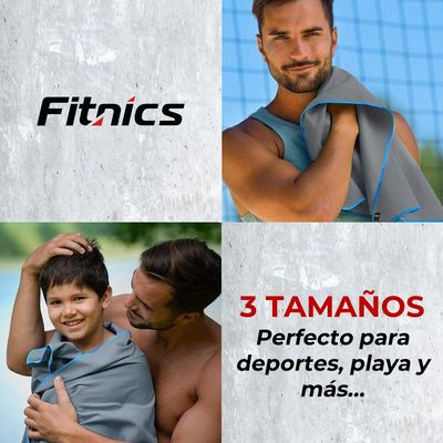 Imagen 2 del producto Toalla Microfibra Set Secado Rapido+Estuche - Gris