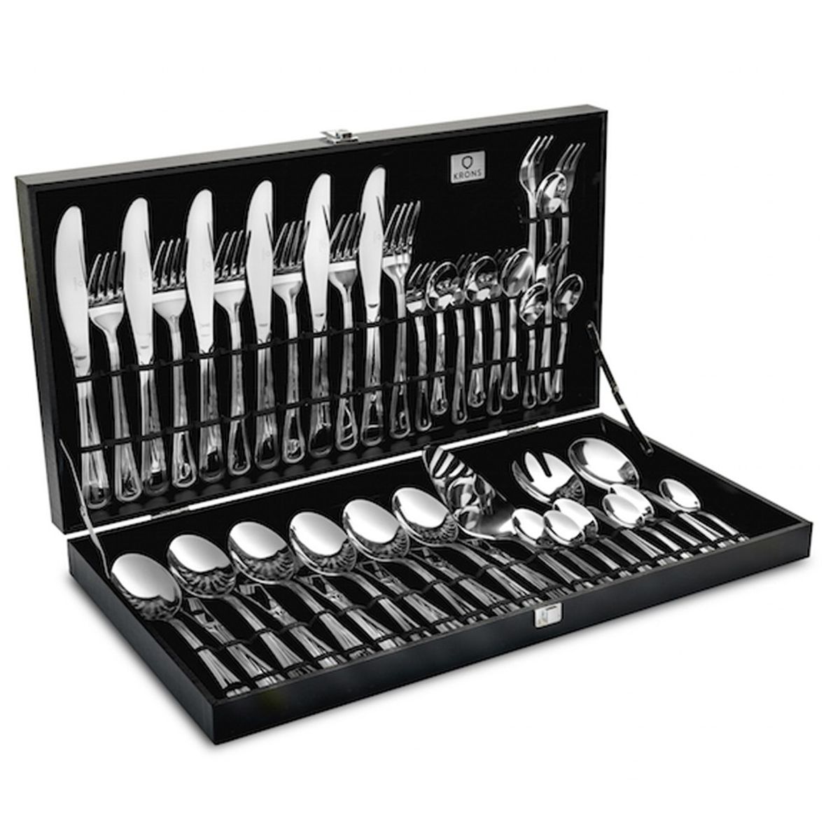 KRONS - Set de Cubiertos Cuchillería Acero Inoxidable 45Pzas krons