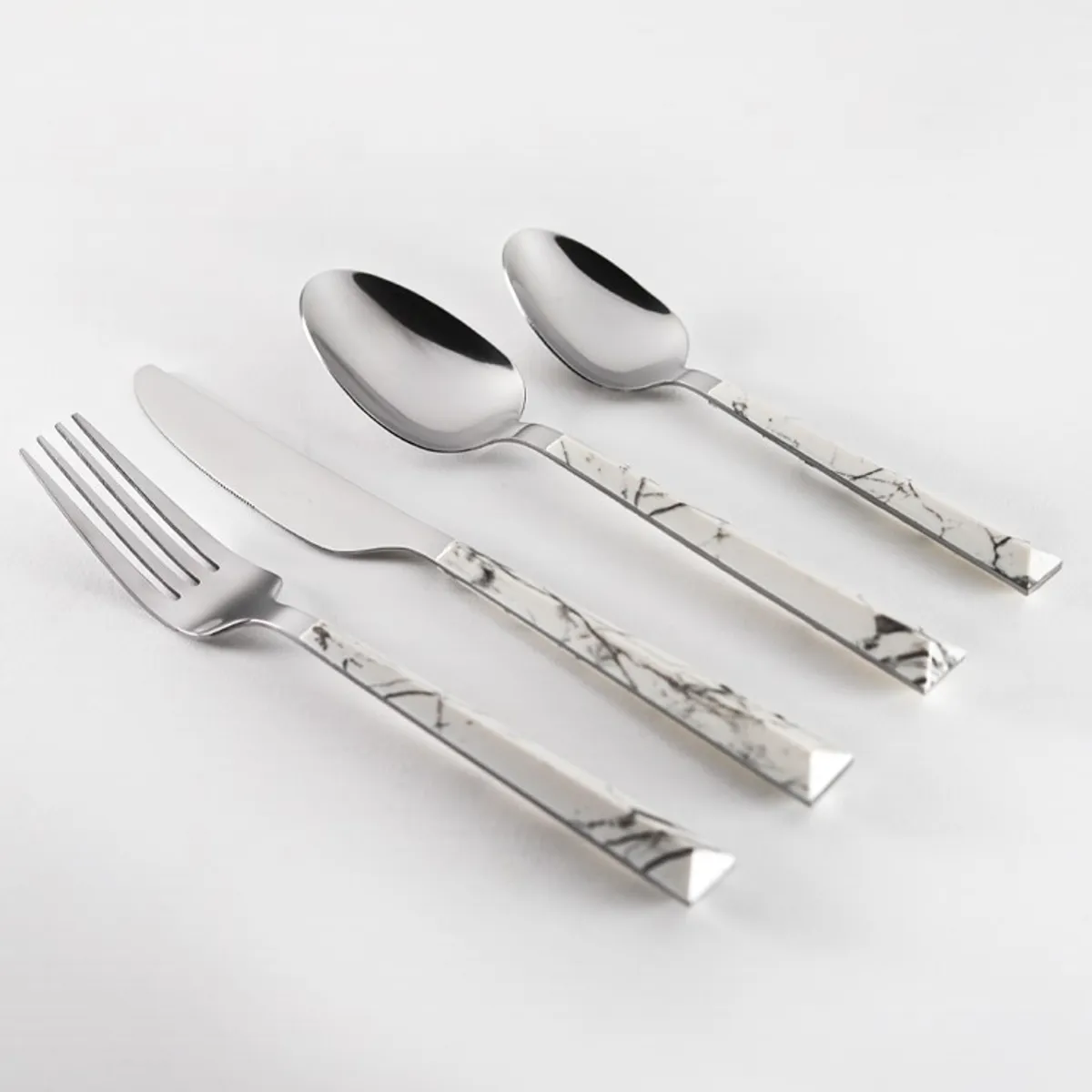 KRONS - Set Cubiertos 24 Piezas Acero Inoxidable krons