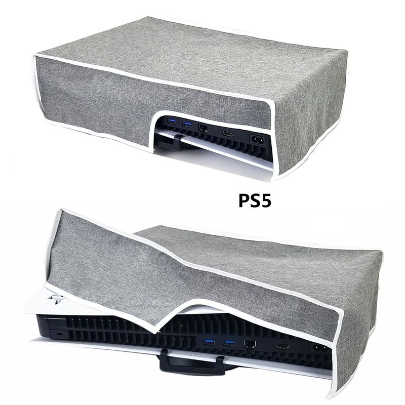 GENERICO - Funda Antipolvo - PS5 Slim - Horizontal Color Gris
