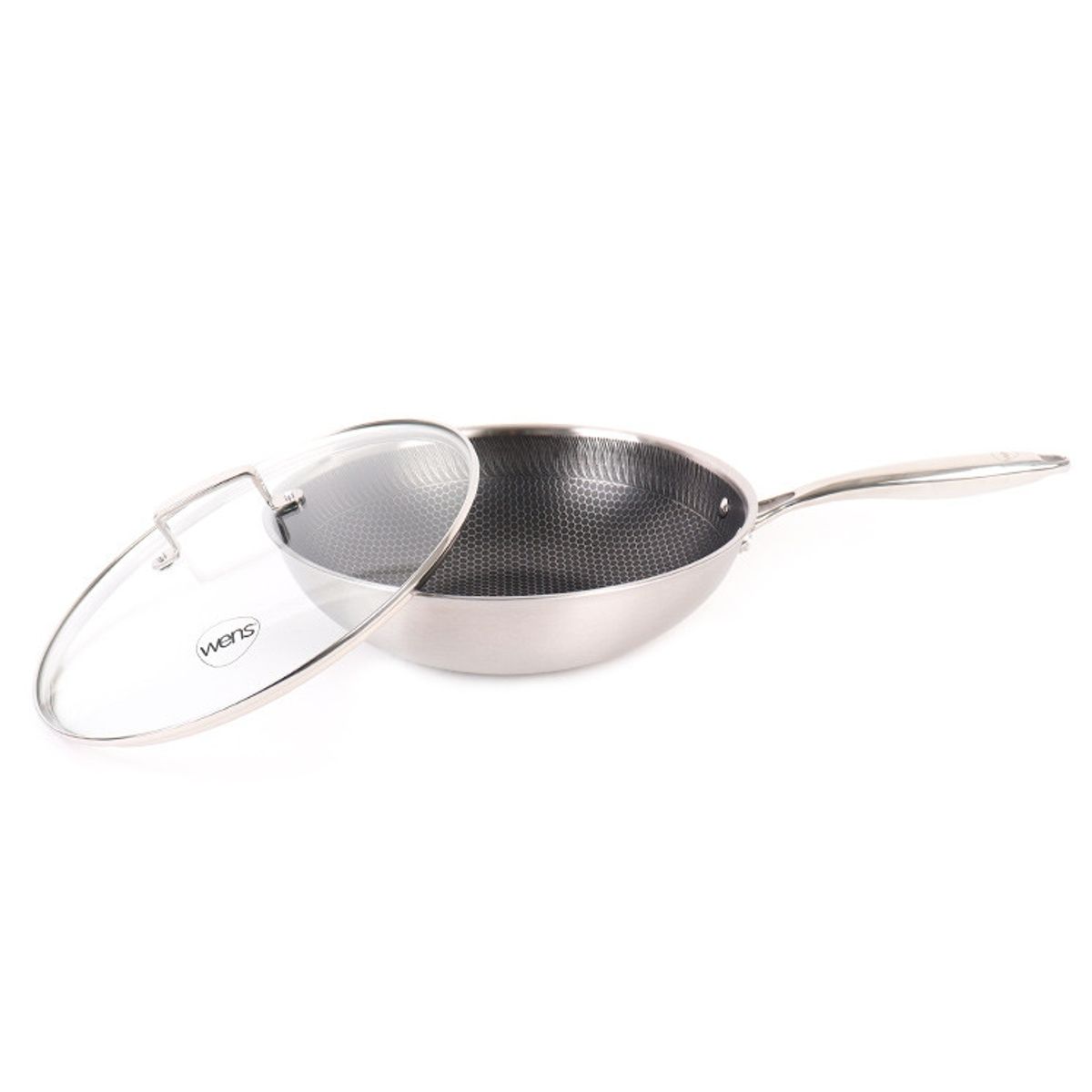 WENS - Wok Con Tapa 28 Cm, Honey Comb Wens WENS