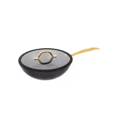 WENS - Wok Con Tapa 28 Cm, Golden Series