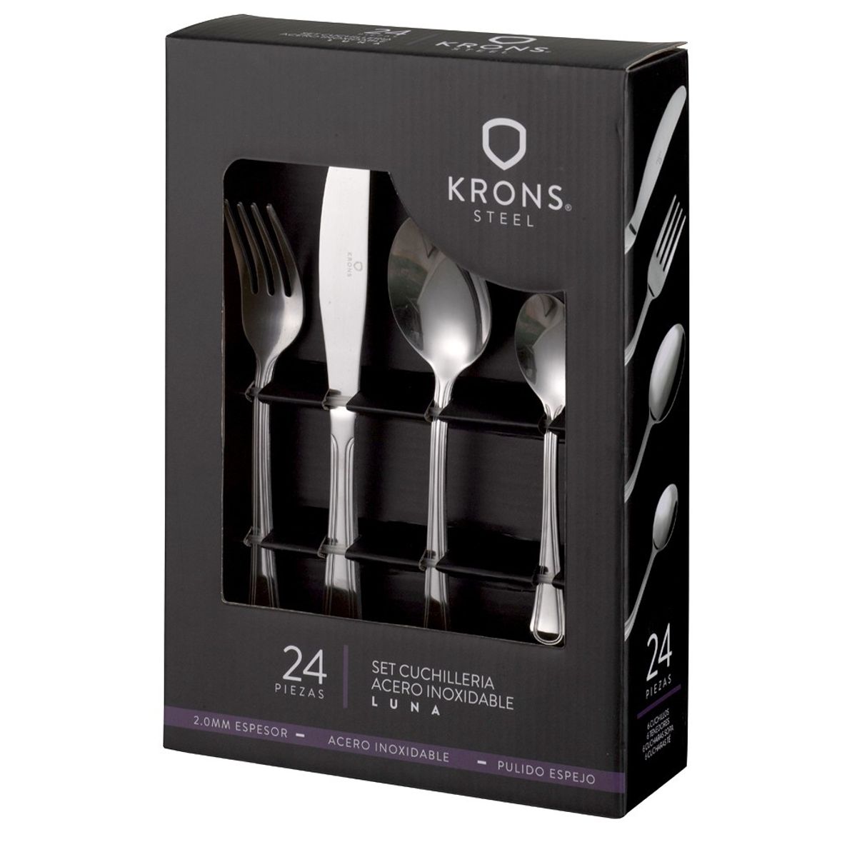 KRONS - Set Cuchilleria Luna 24 Piezas Krons KRONS
