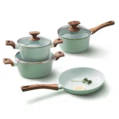 ILKO - Bateria Ceramica 7 Piezas Granito Menta