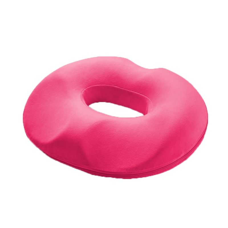 GENERICO - Cojin Picarón Ortopédico Antiescaras Lavable Funda Removible Rosa roja