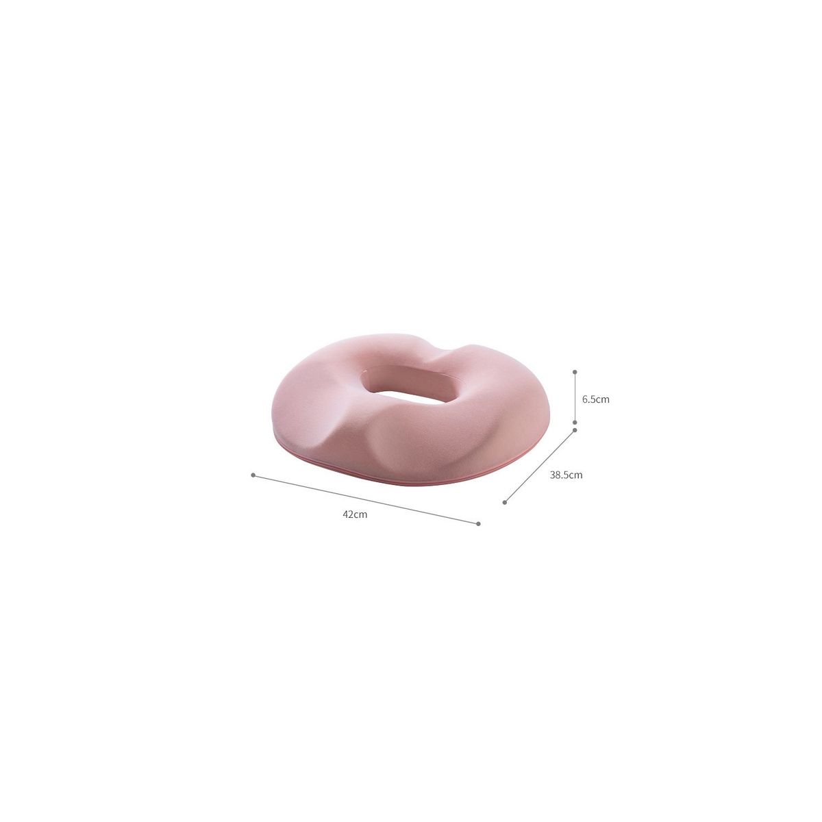 GENERICO - Cojin Picarón Ortopédico Antiescaras Lavable Funda Removible Rosa roja