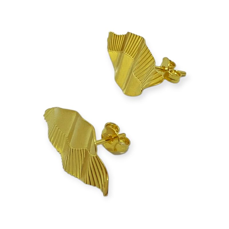 ANDREA COGGIOLA JOYAS - Aros Mariposa Enchapado Oro 18K