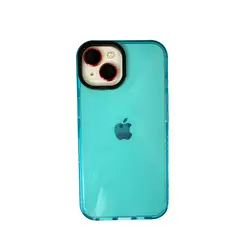 JOIGO - Carcasa Para iPhone 15 Pro Fluor Celeste.