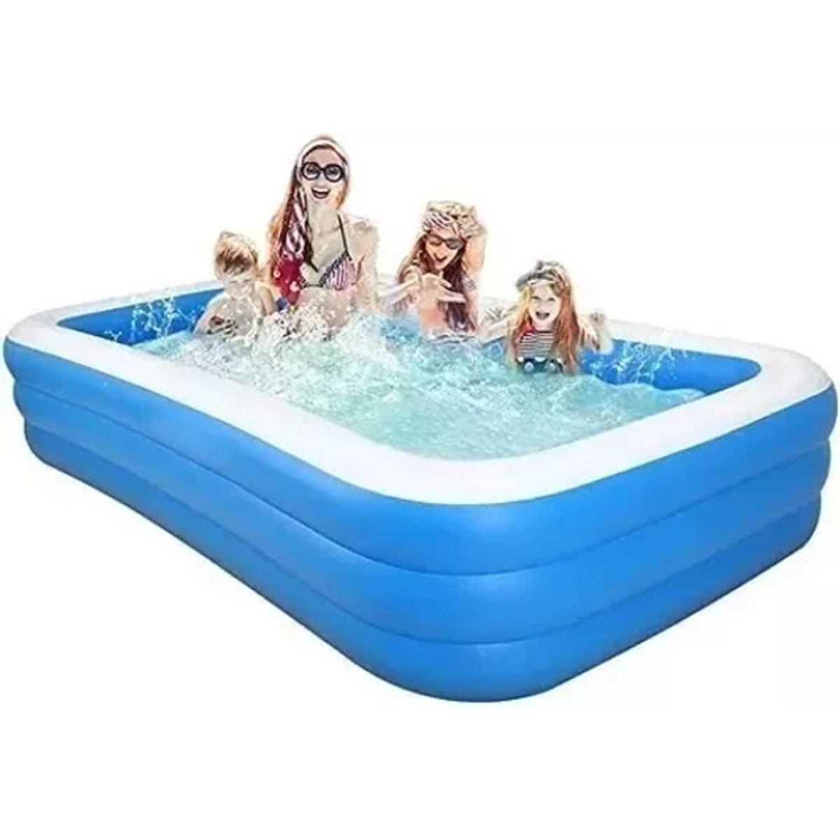 GENERICO - Piscina Inflable Rectangular Niños Verano Diversión 2.60 Mts